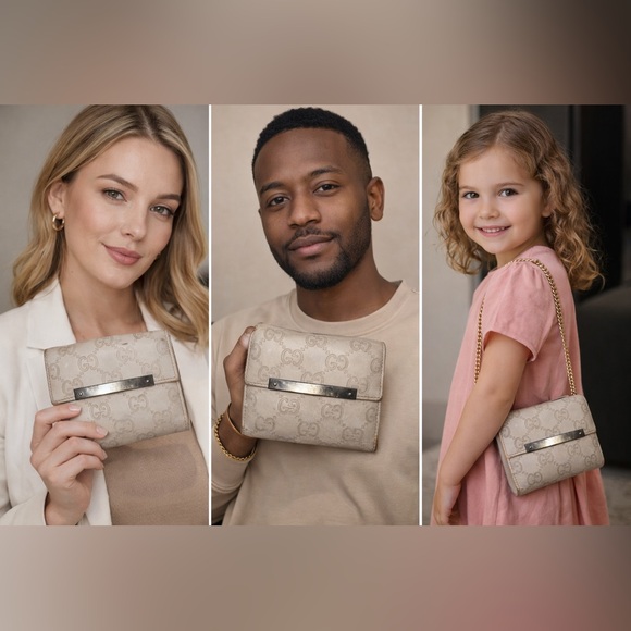 Gucci Guccissima Leather Compact Wallet